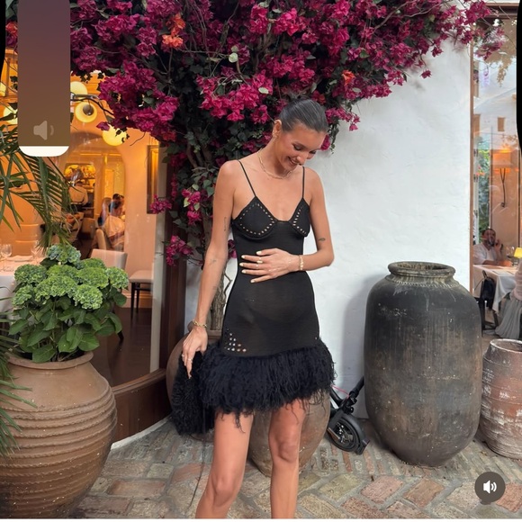 Elegant Black Sheer Nightdress - Picture 7 of 11